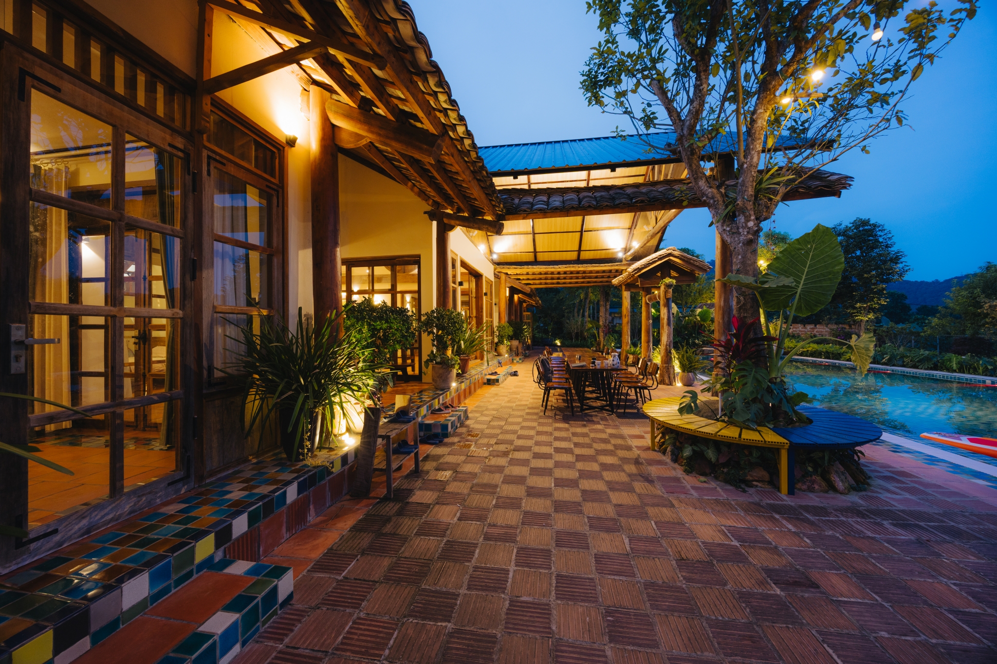 Cảnh quan sân vườn tại LeeHa Cottage