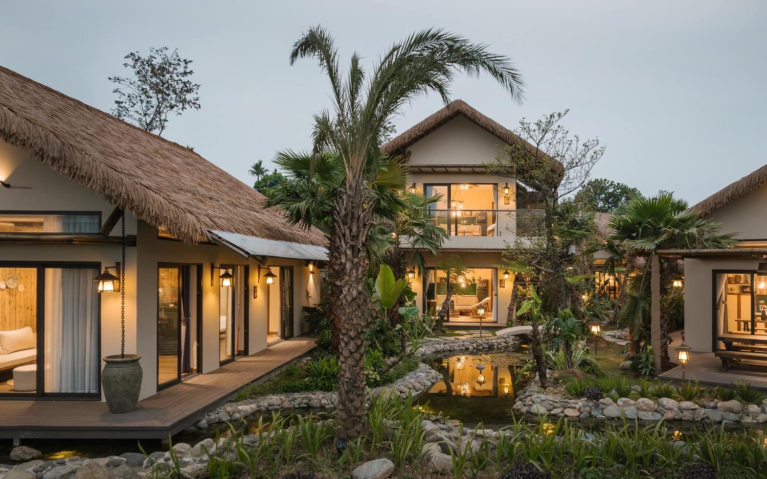 Ngoại thất cảnh quan sân vườn Hillstay Chương Mỹ