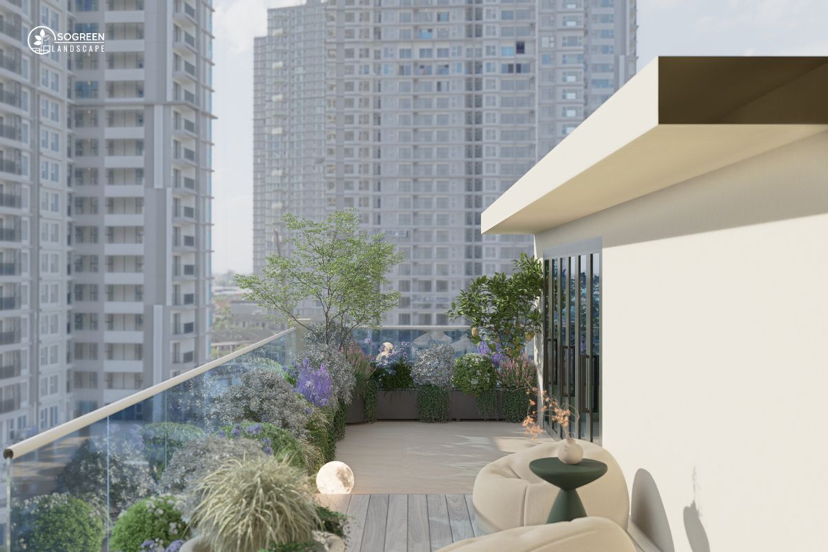 Sân Vườn Tối Giản Hiện Đại