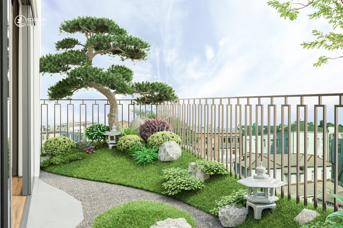 Sân Vườn Ban Công Đẹp Kiểu Nhật