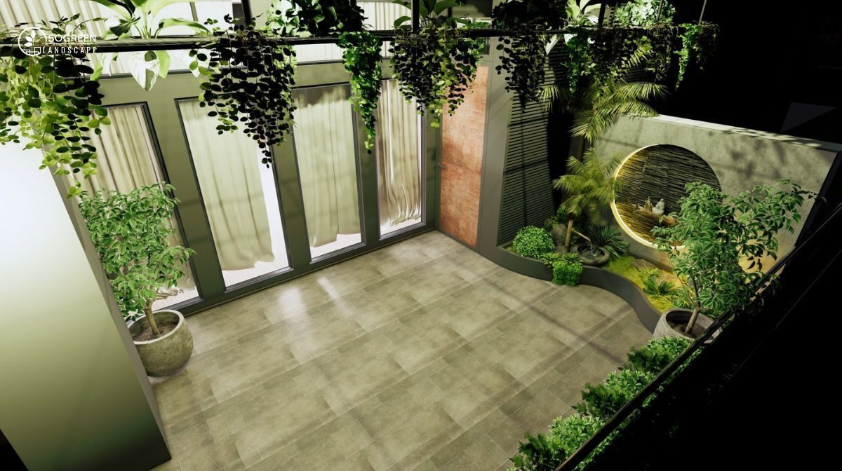 Ban công đẹp phong cách Zen