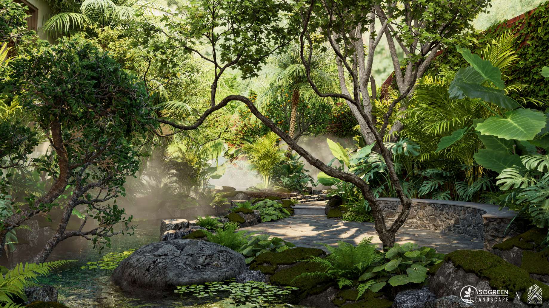 Thảm thực vật tại rừng nhiệt đới thu nhỏ