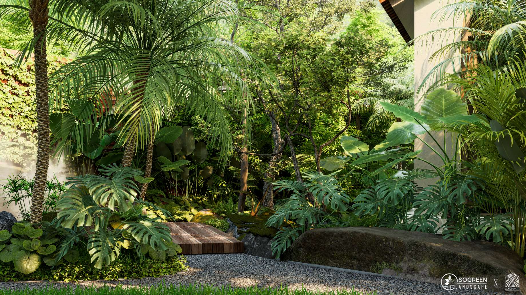 Rừng nhiệt đới trong thiết kế cảnh quan sân vườn