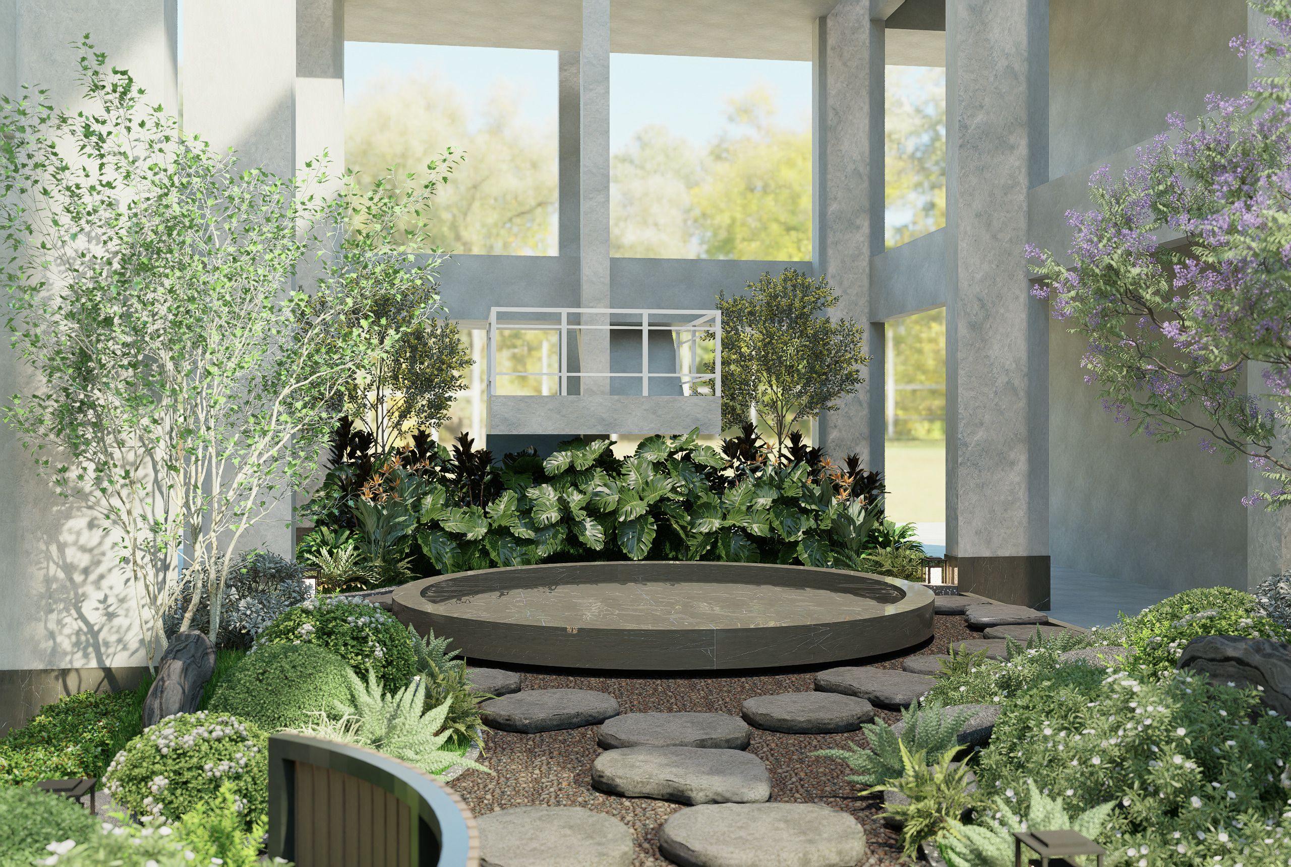 Thi công cảnh quan Văn phòng LILAMA diện tích 120 m²