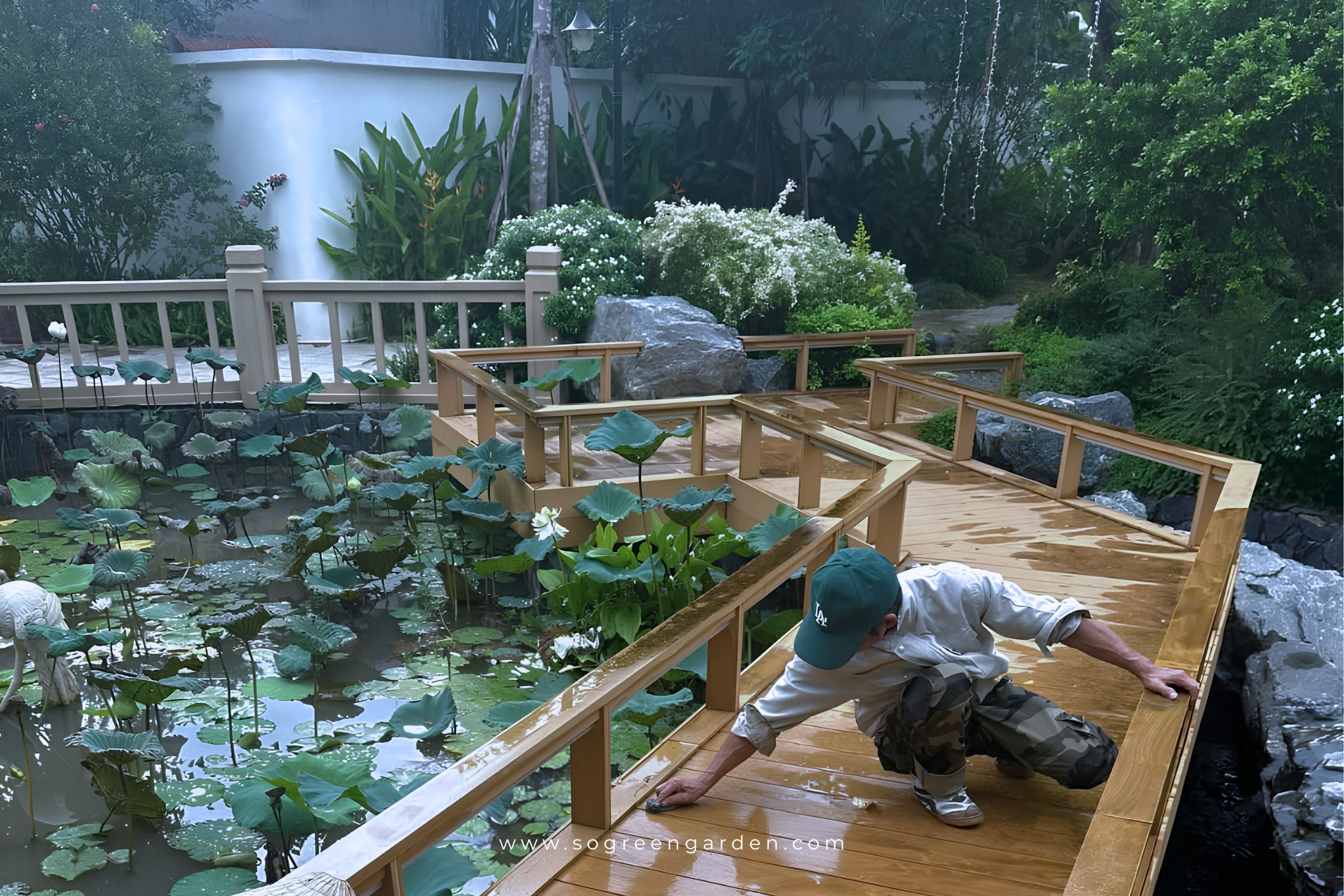 Dịch vụ chăm sóc cây xanh tại công trình cảnh quan sau thi công