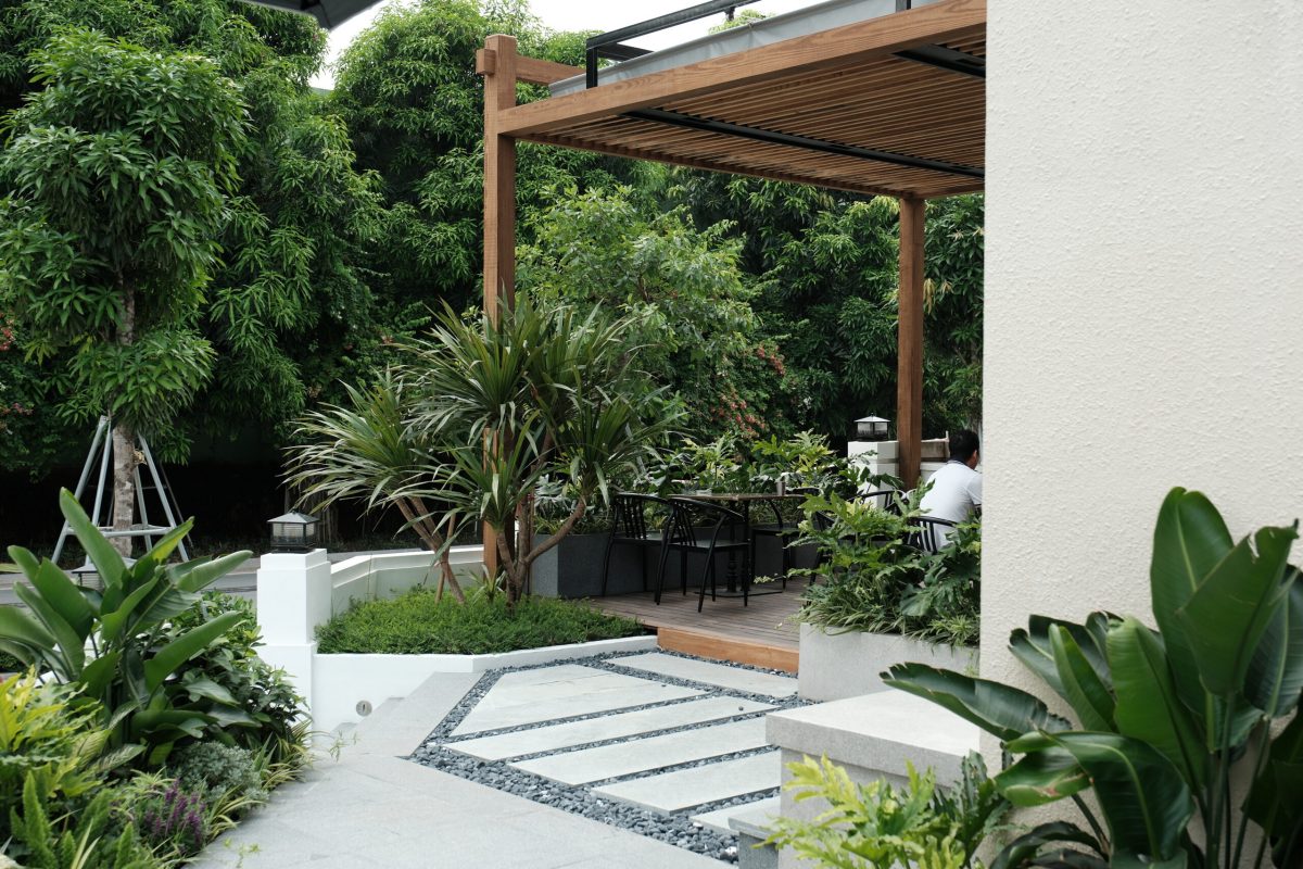 Cảnh quan GIA by KITA Show Villa – Café Concept do SoGREEN thi công tại Ciputra.